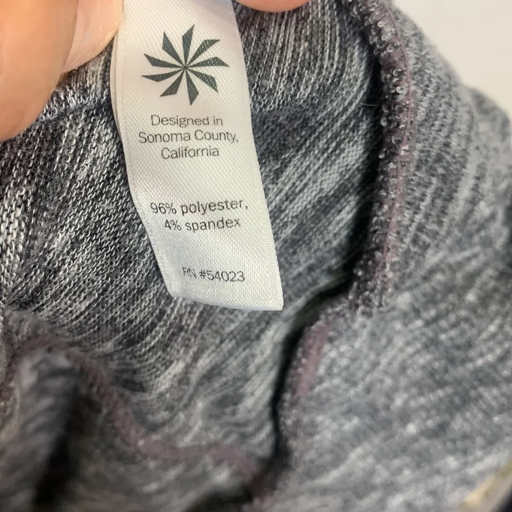 Athleta Gray Techie Sweat Track Yoga Sweatshirt Top W-140 Size Small - Image 7