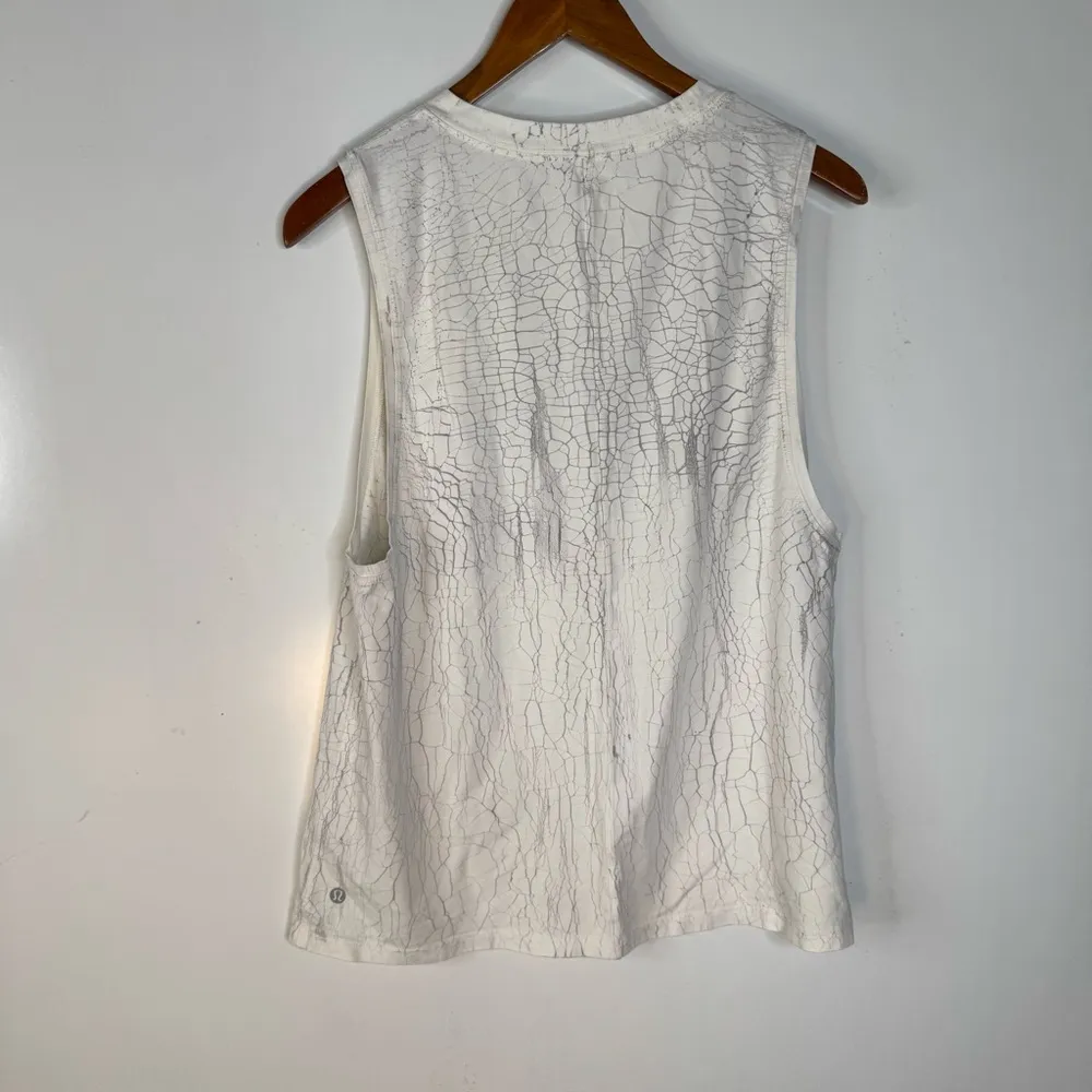 Lululemon All Yours Tank Top Thread Dye White Silver Drop - Image 2