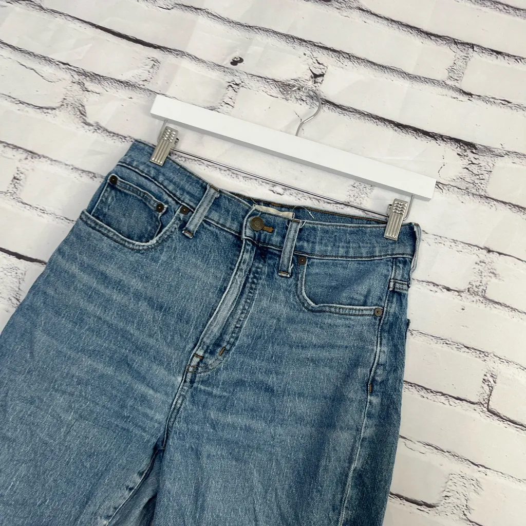 Madewell Classic Straight Jeans Women’s 28 Ultra High Rise Light Wash Denim Y2K - Image 7