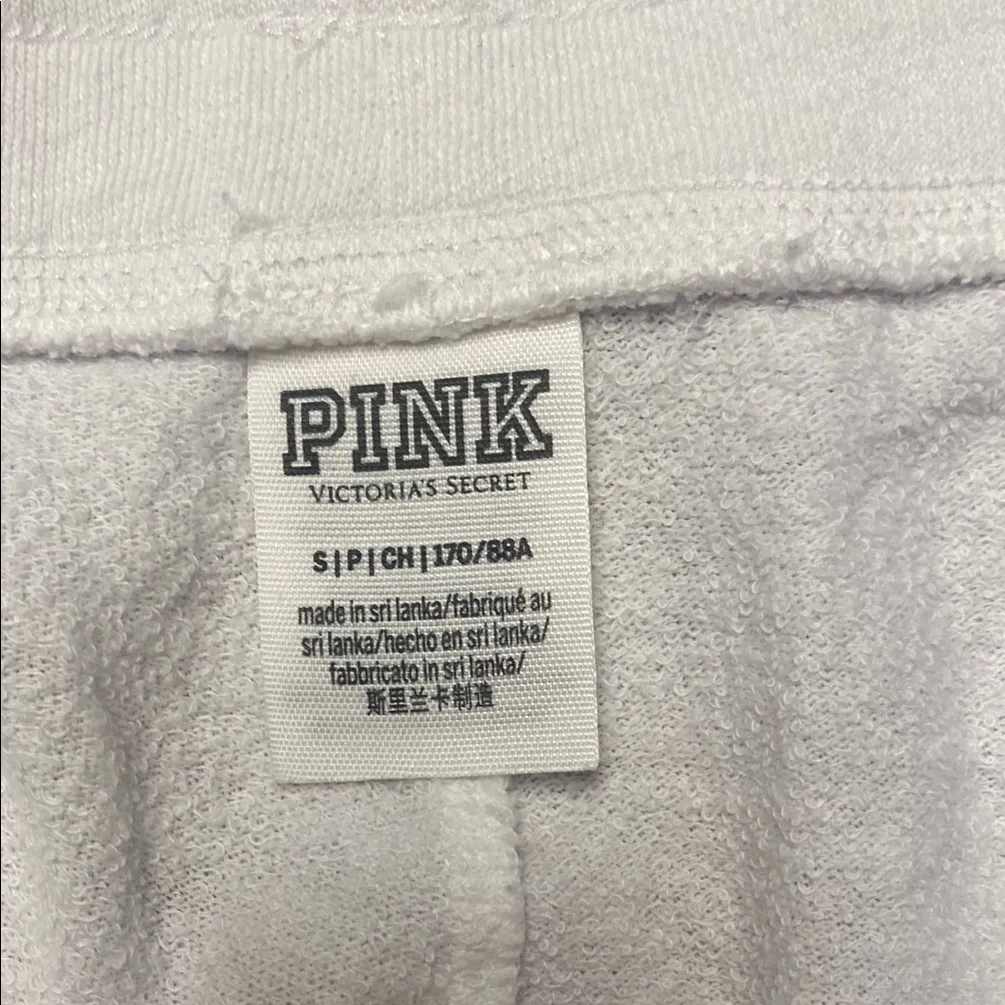 - PINK Victoria's Secret White Athletic Shorts with Drawstring Waist - Image 3