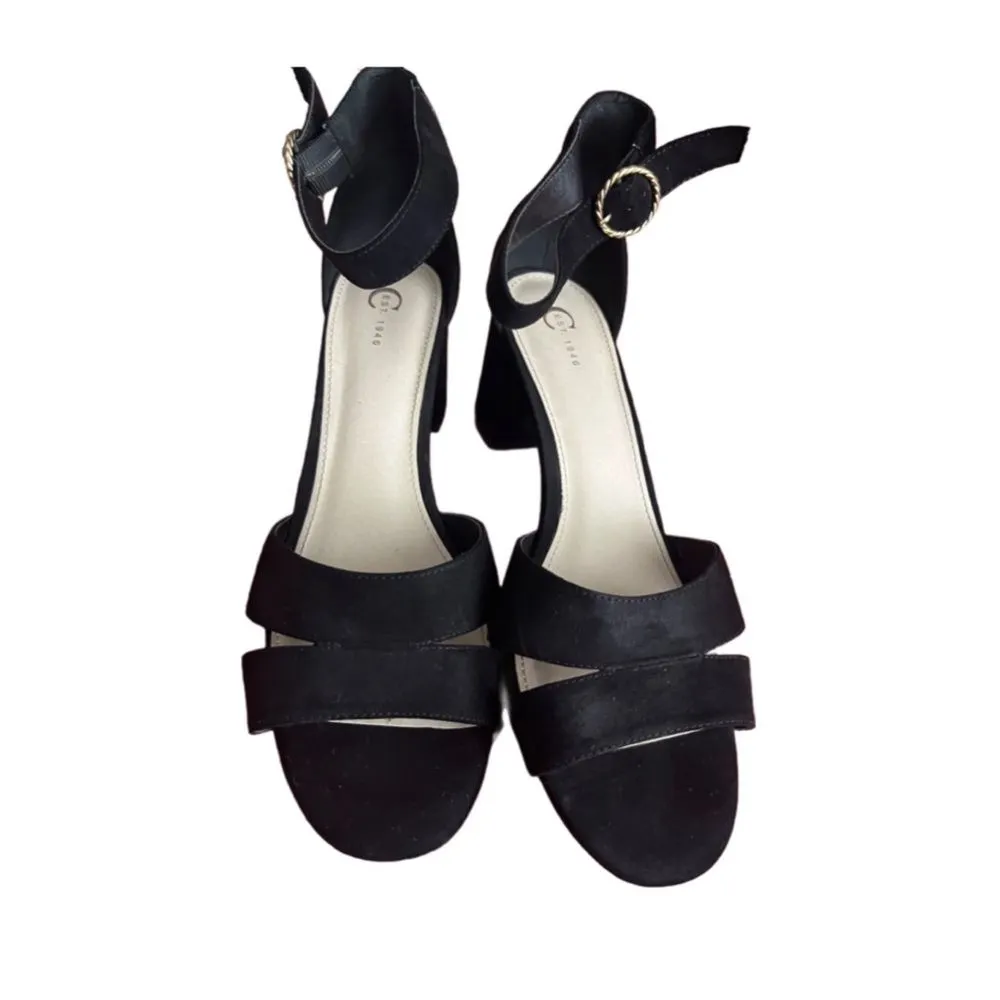 Velvet retro style pumps BLACK SIZE 11 - Image 2