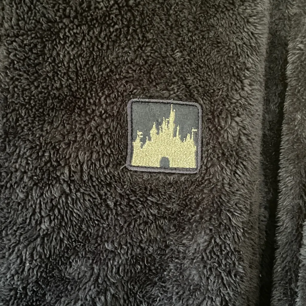 Disney World Disney Parks Sz 3X Fuzzy Navy Blue Full Zip Fleece Sherpa Jacket - Image 3