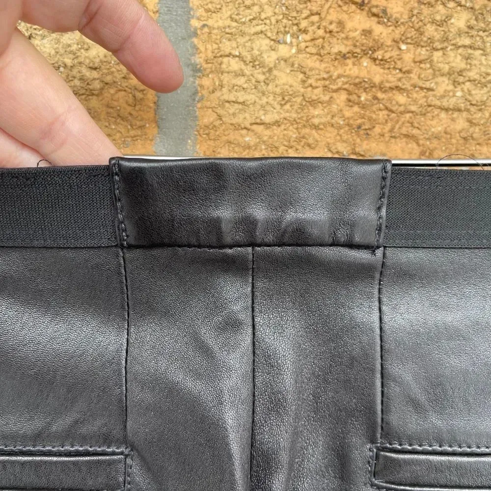 Helmut Lang stretch leather leggings 2 - Image 9