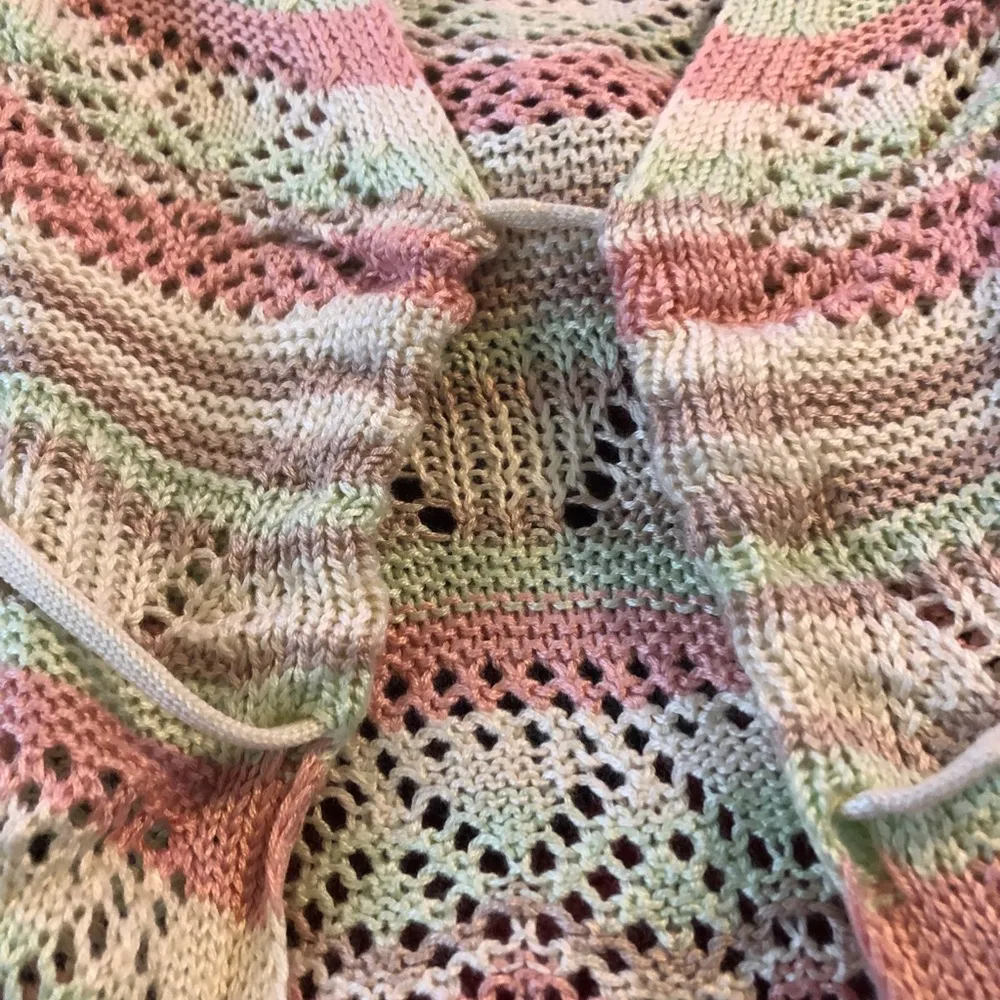 NO BOUNDARIES Crocheted Cropped Cardigan Size 4X 27-29 Juniors Front Tie New - Image 9