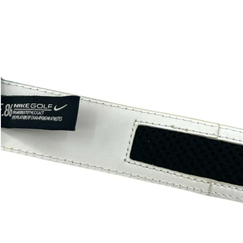 Nike Golf | S | Women's E.86 G-Flex Leather & Brushed Silver Buckle Harness Belt - Image 6