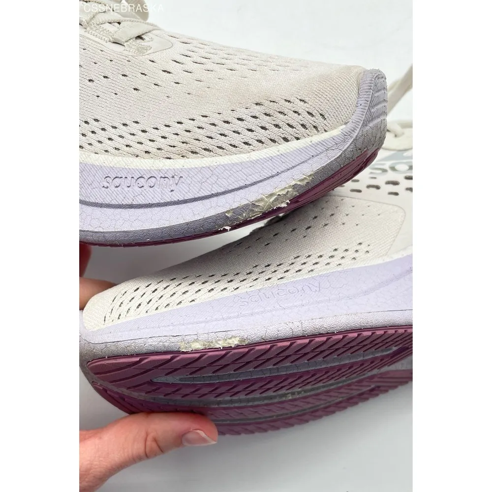 Saucony Purple | White Women's Ride 17 Running‎ Shoes S10924-241 - Size 9 - Image 4