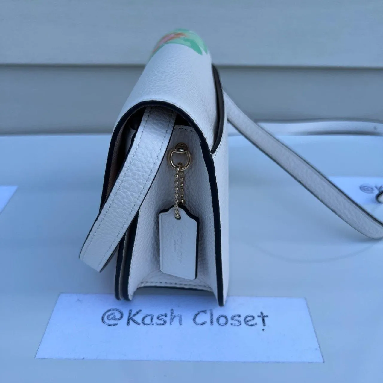 Coach Chalk Multi Brynn Crossbody Mini With Dreamy Land Floral Print Wallet Bundle - Image 5