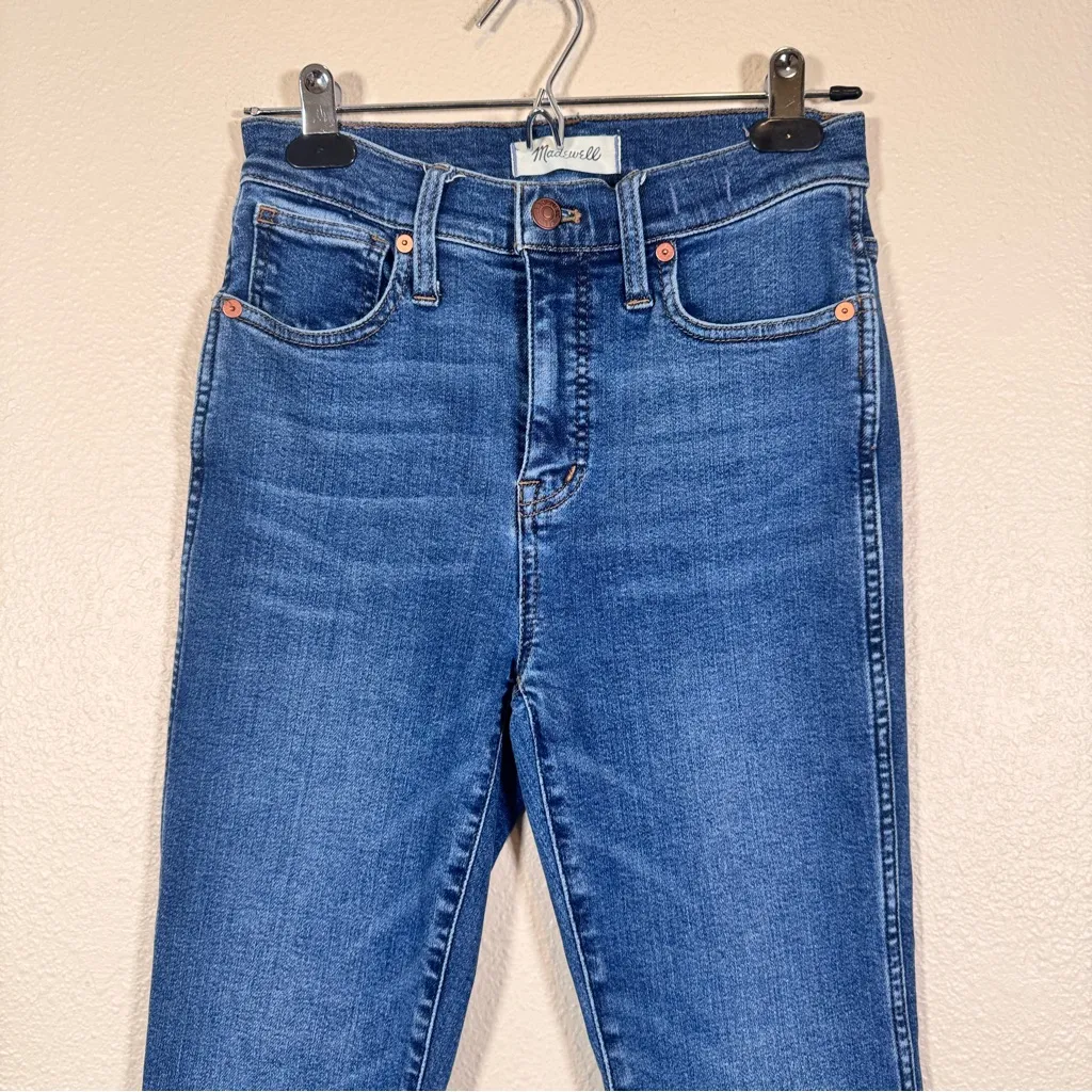 Madewell Blue 10in High Rise Skinny Jeans Womens 26 Casual Denim Fall - Image 8