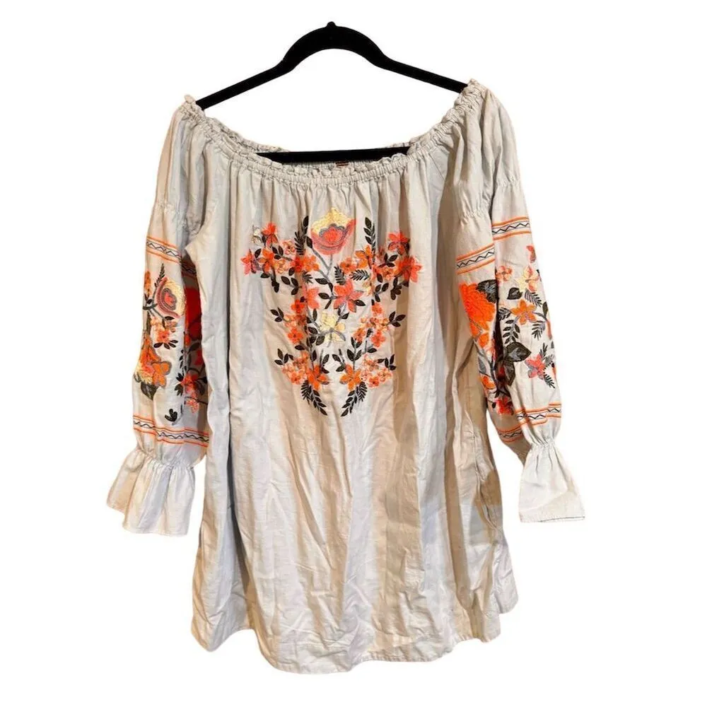 Free People Fleur Du Jour Off-The-Shoulder Mini Dress size  L - Image 2