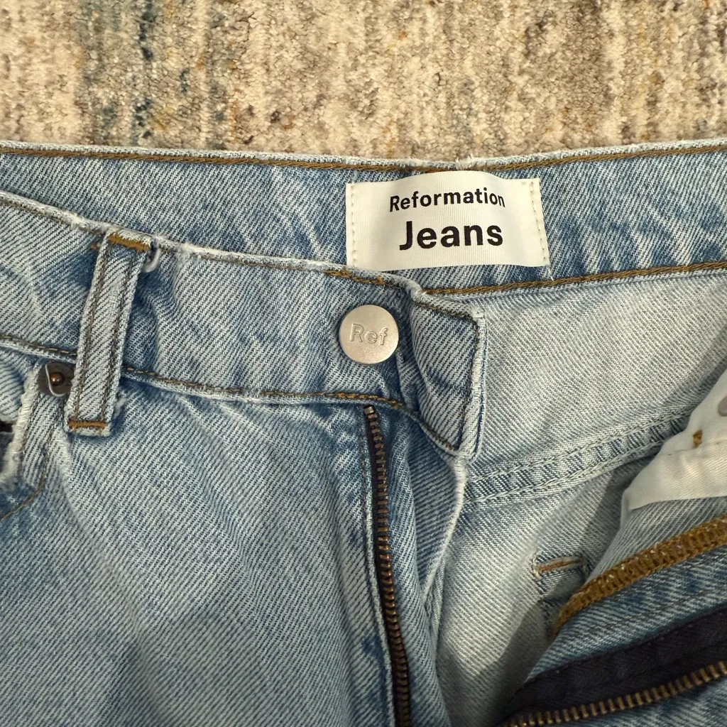 Reformation Light Blue Jeans - Image 6