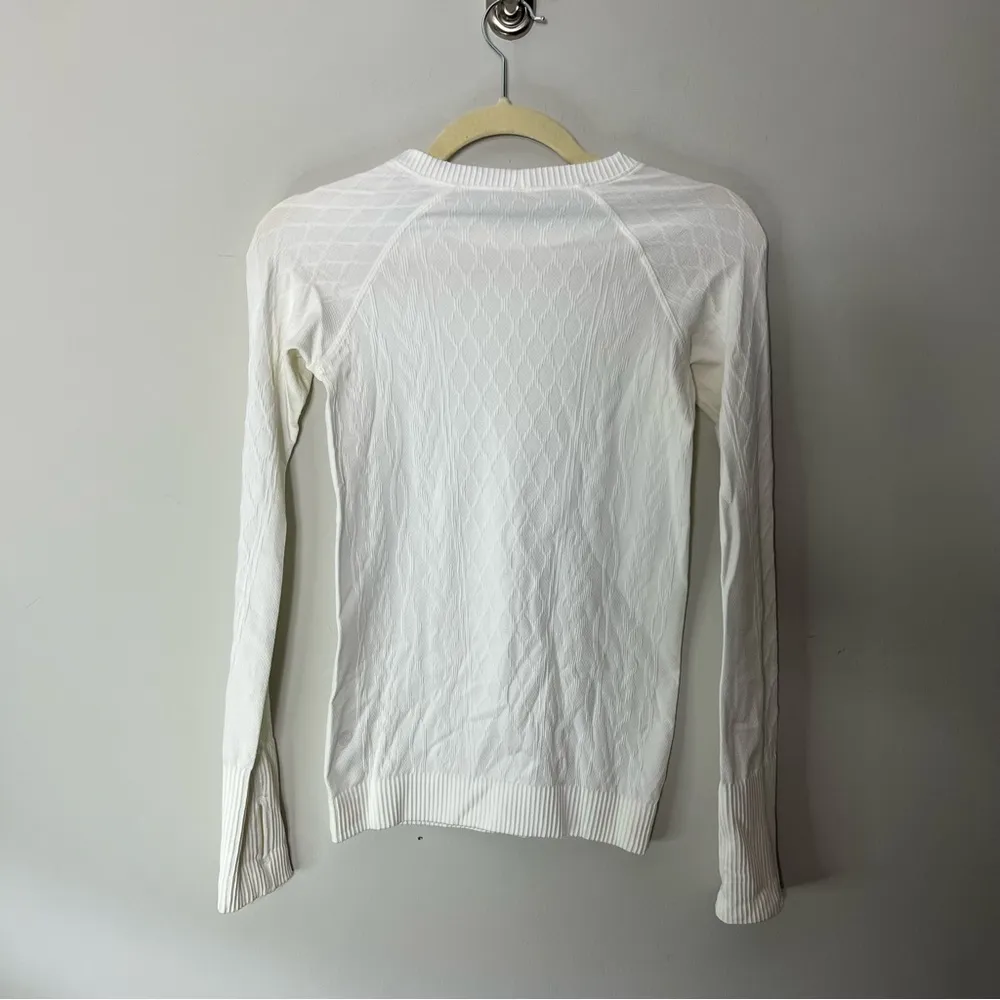 Rest Less White Long Sleeve Pullover Crewneck 816 - Image 3