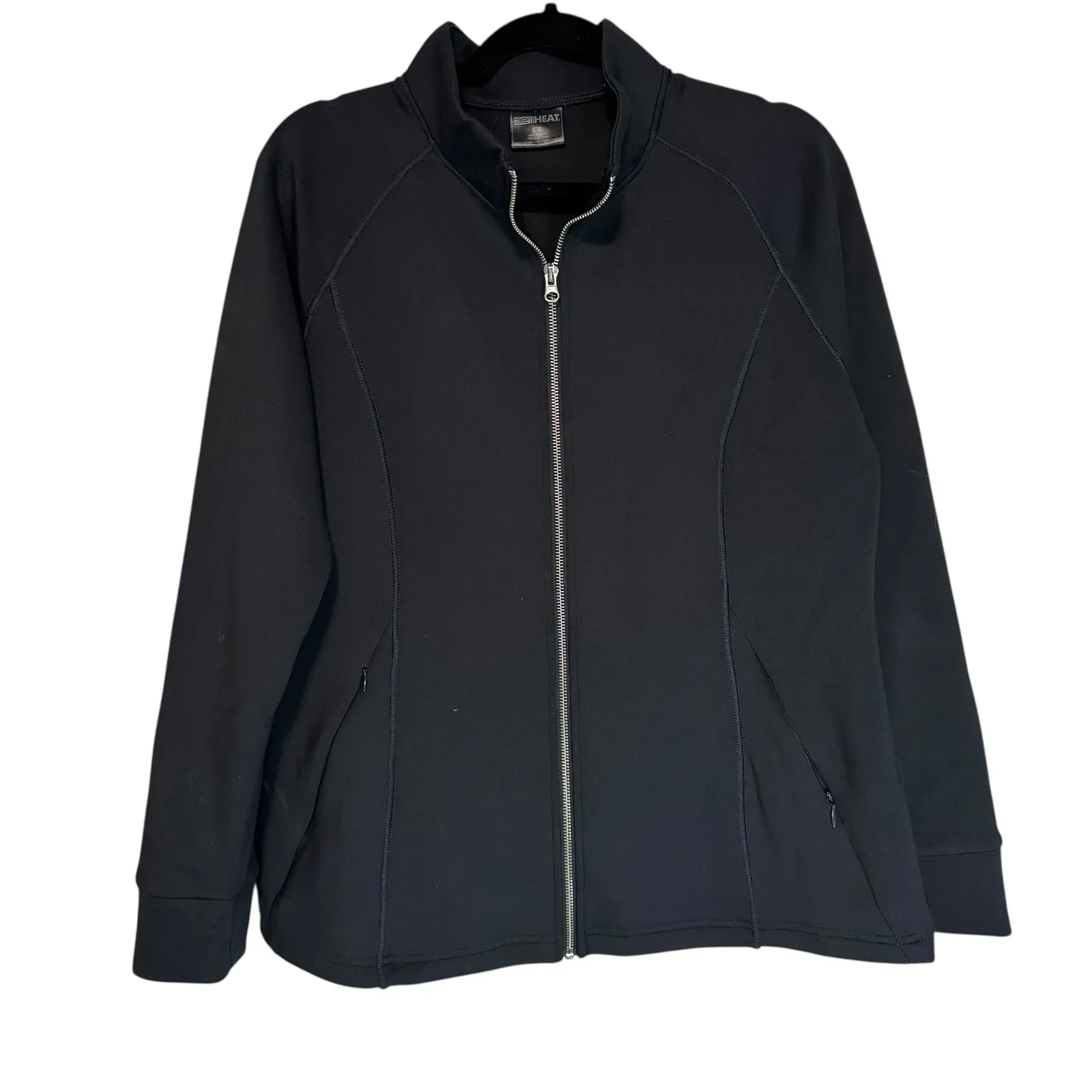 32 Degrees Heat Womens Black Full Zip Athletic Jacket Size L Lightweight Soft - Image 2