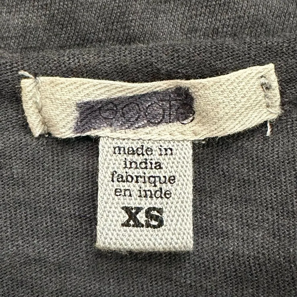 Urban Outfitters Ecote Boho Gray Mineral Wash Fringe Crop Top - Image 9