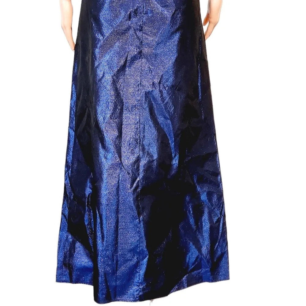 Jessica McClintock Gunne Sax Blue Glitter Gown Sz 5 - Image 10