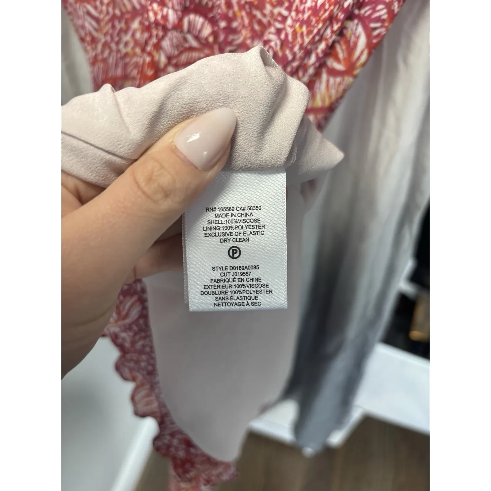 Joie Women's Magenta Haze Multi Pink Zinnia Floral Tiered Mini‎ Dress Size Small - Image 12