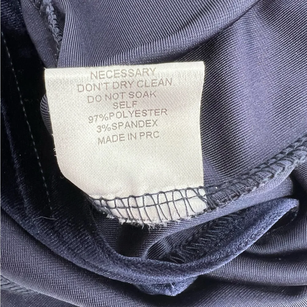 Meshki Sasha Navy velvet high cut Dress Sz XS - Image 8