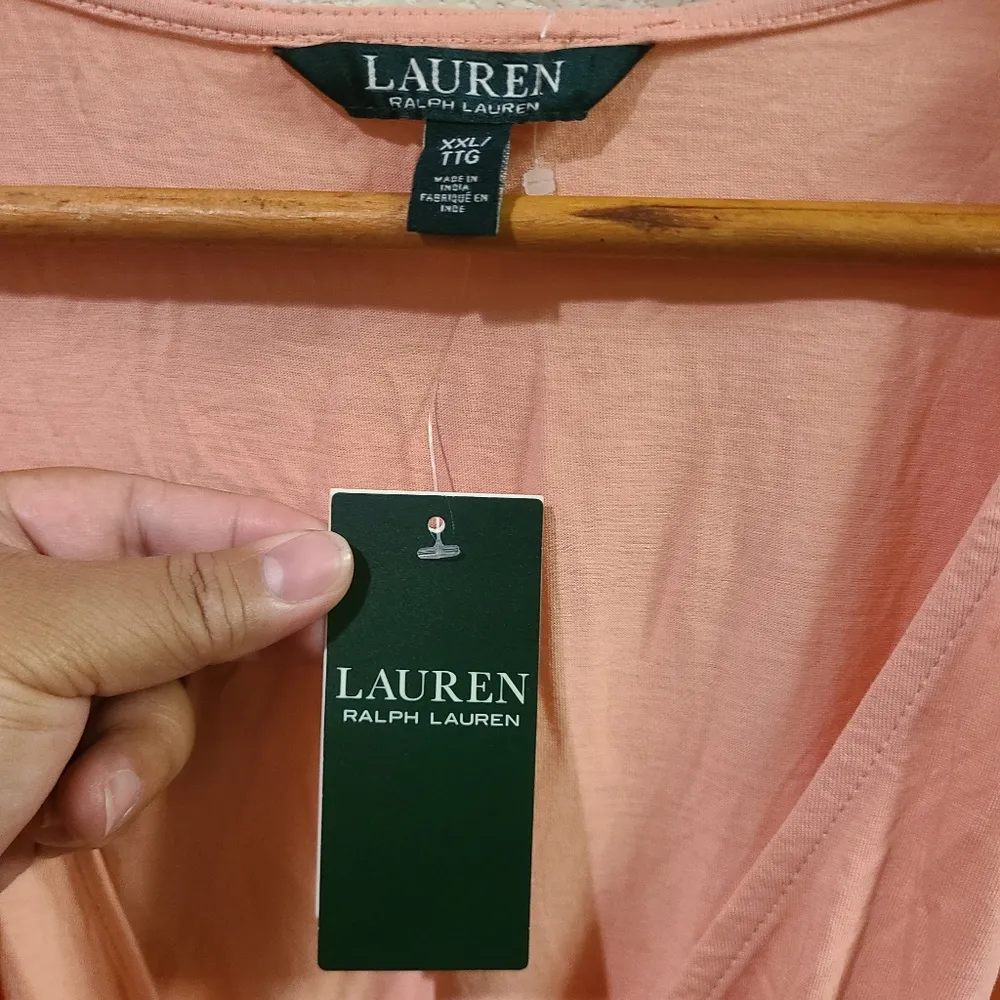 Ralph Lauren Pink V-neck Tank Top Size XXL - Image 3