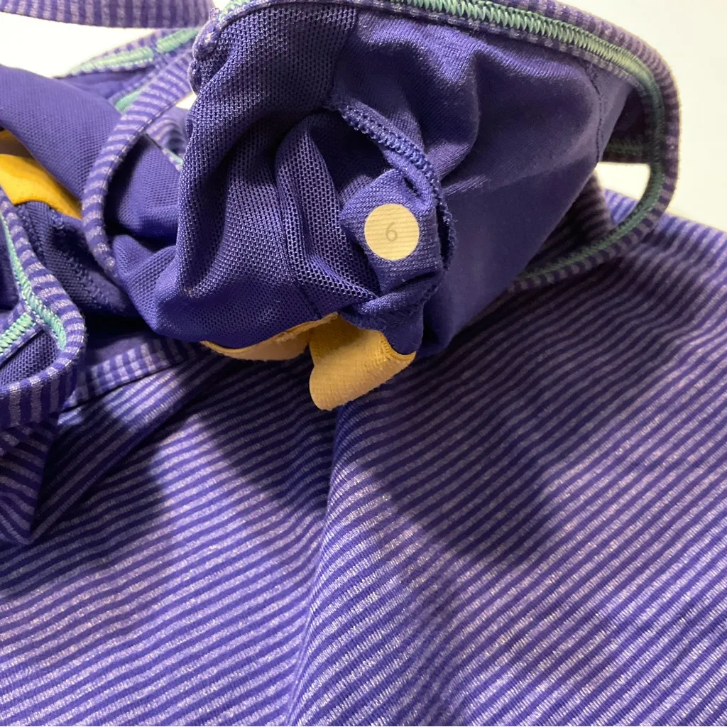 Lululemon Power Y Tank Luon Light Tonka Stripe Pigment Blue Heathered Pigment 6 - Image 4