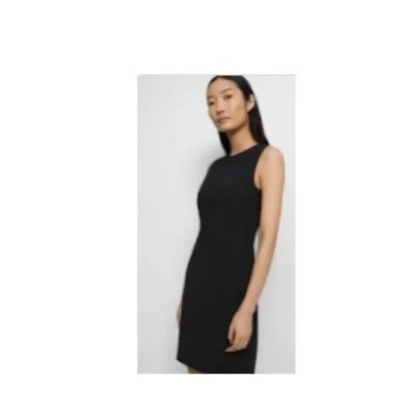 Theory 12 Sleeveless Knit Black Sheath Mini Dress Funeral - Image 2
