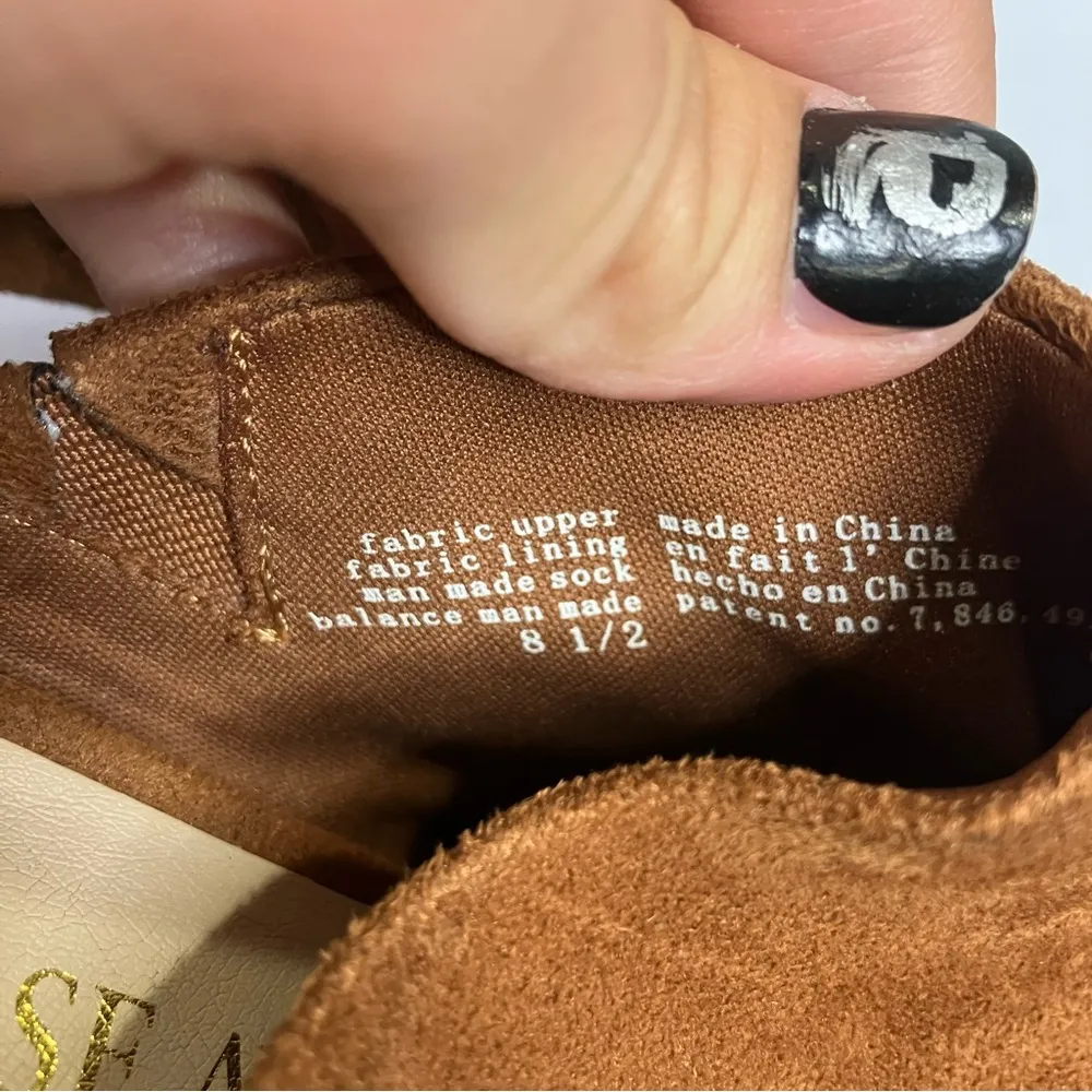 Melrose Ave Los Angeles pointed toe mules block heel 100% vegan women’s size 8.5 Brown - Image 8