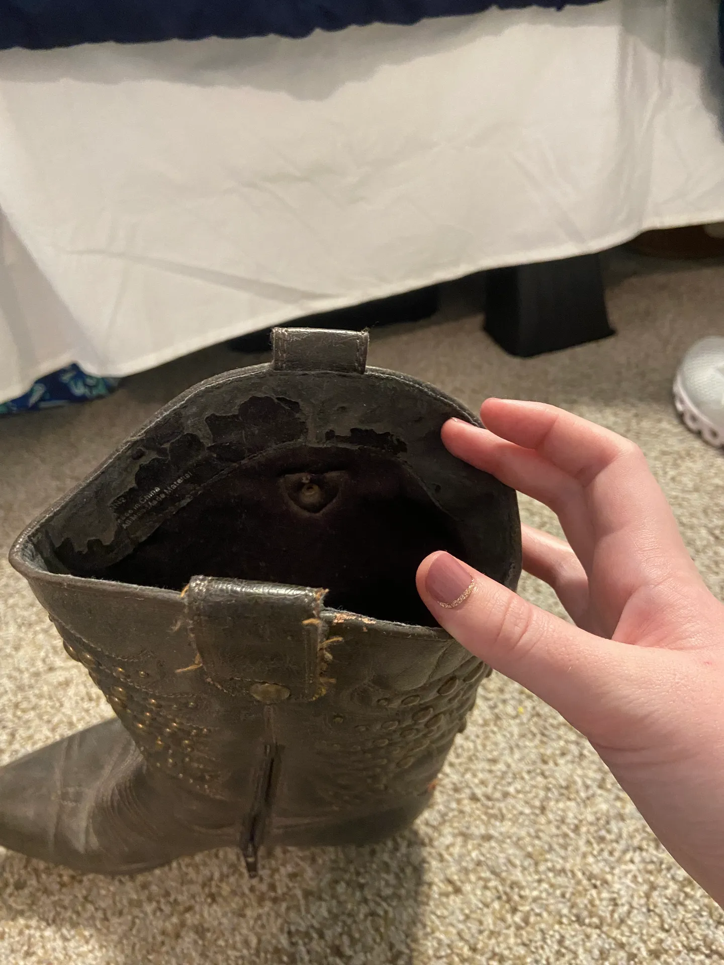 Brown Cowgirl Boots Size 9 - Image 3