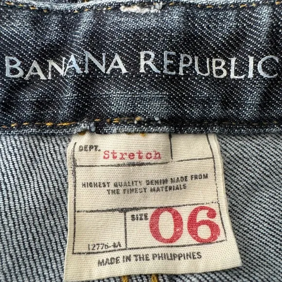 2006 Banana Republic Bootcut Low Rise Dark Washed Jeans Size 6 - Image 10