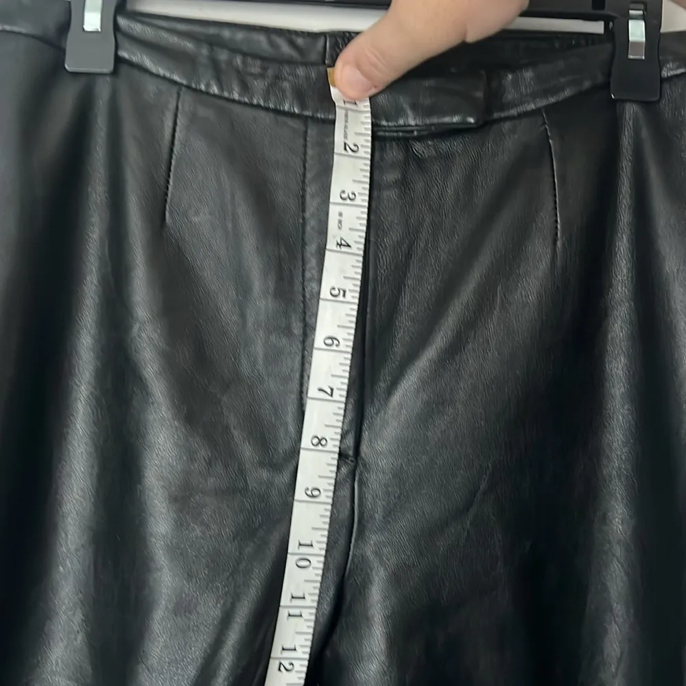 JLC New York Black Leather‎ Pants Size 14 Mob Wife Bikecore Pants 🦋 - Image 7