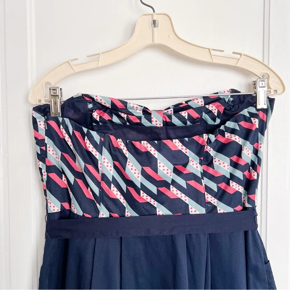 Maeve • Anthropologie Signal Flag Dress strapless mini sundress red white blue - Image 9