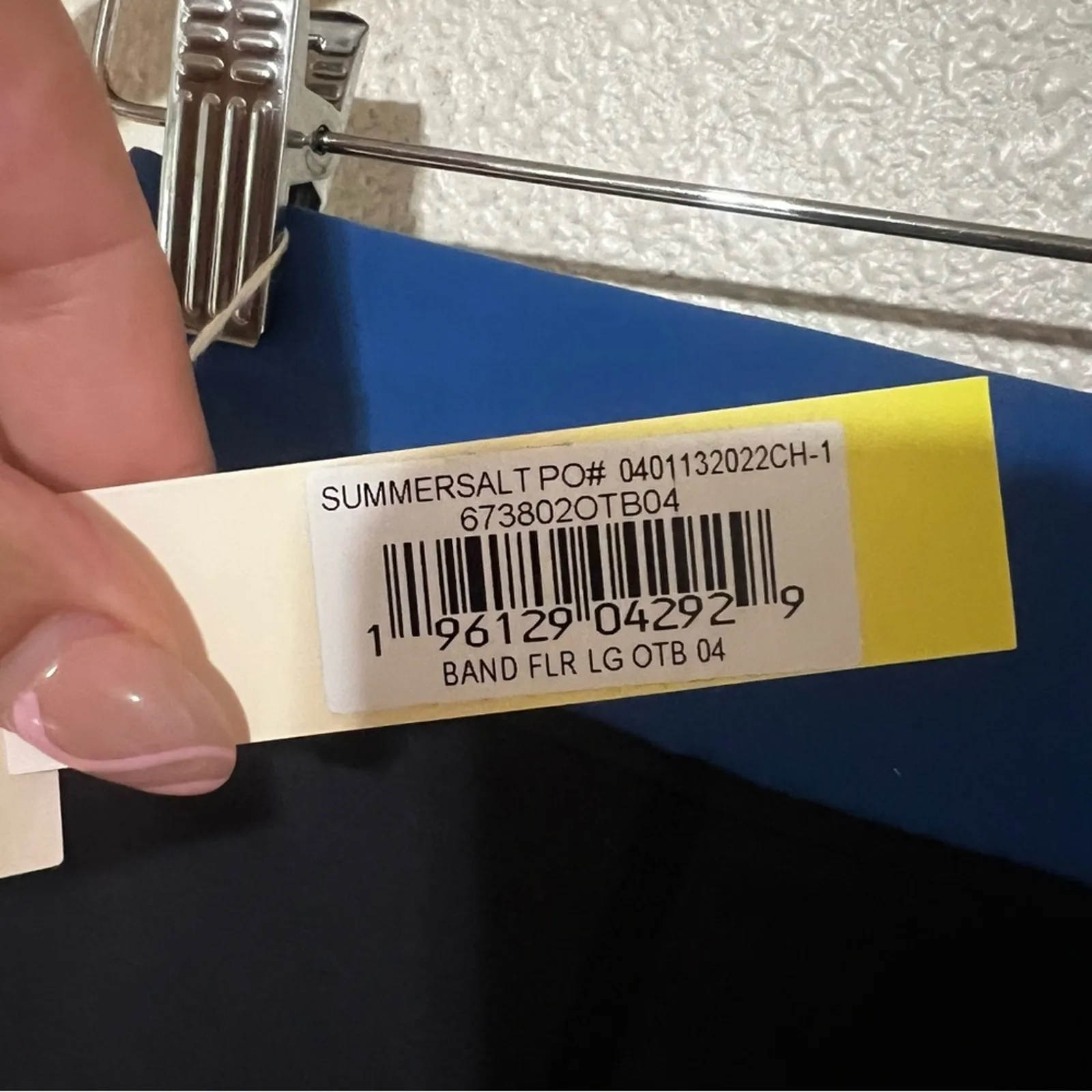 SUMMERSALT The Shield Blue Colorblock Cross-Waist Flare Leggings NEW 4 - Image 10