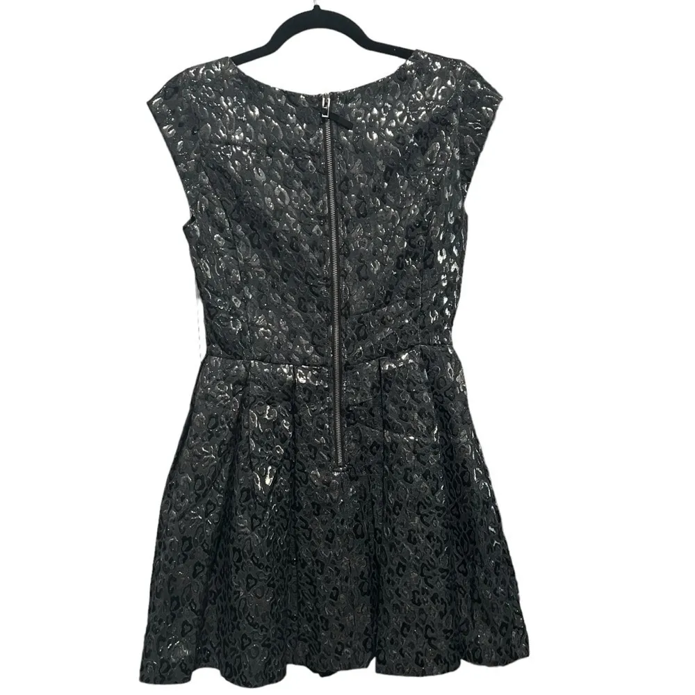 Armani Exchange Animal Print Mini Jacquard Dress, New With Tags Black Size 6 - Image 3