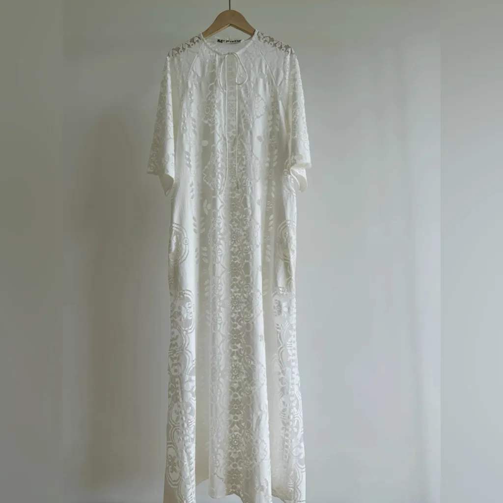MR LARKIN LOLA DRESS, PEARL L White Size L - Image 5