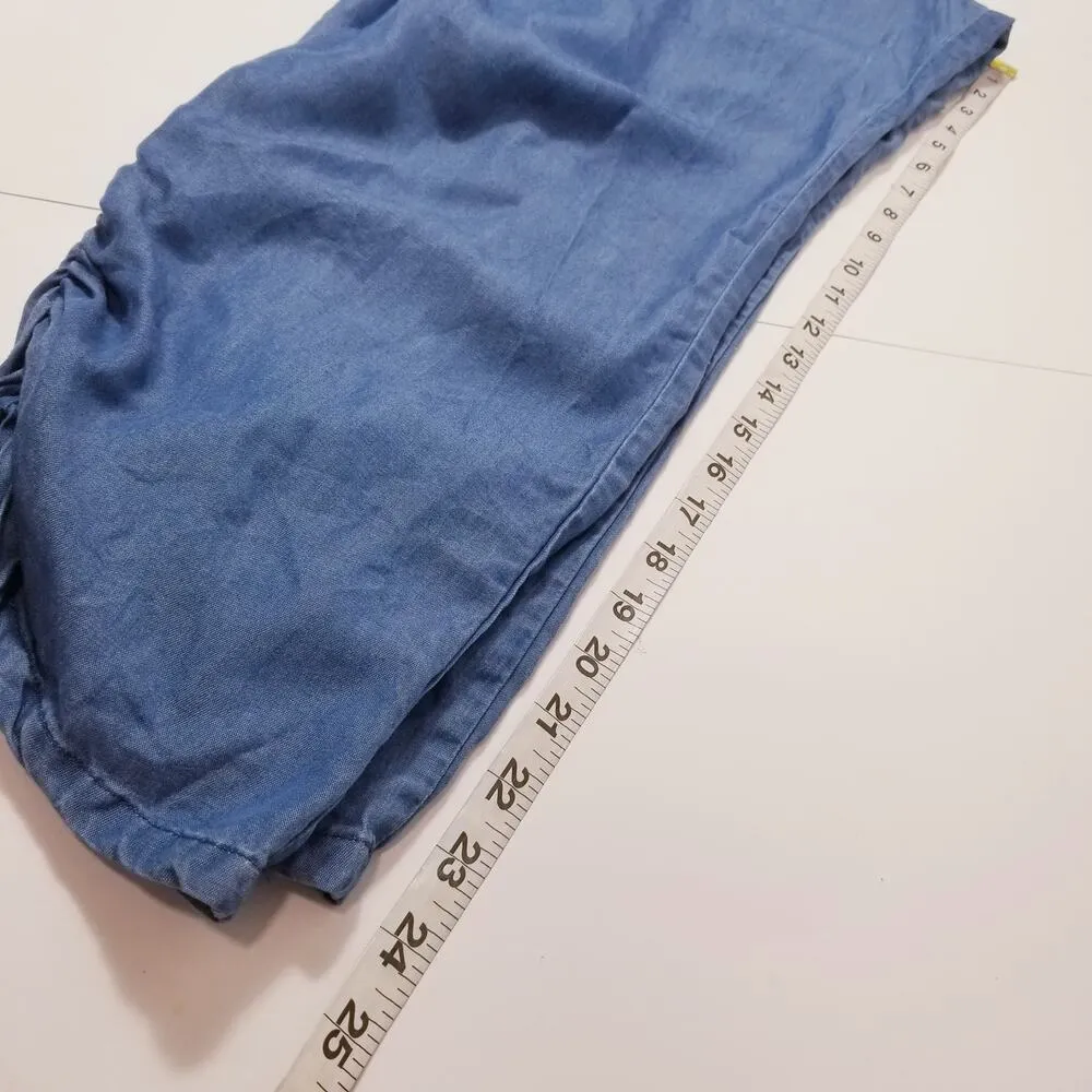 Lover's + Friends Denim Chambray Blue Belted Jumpsuit - Image 8