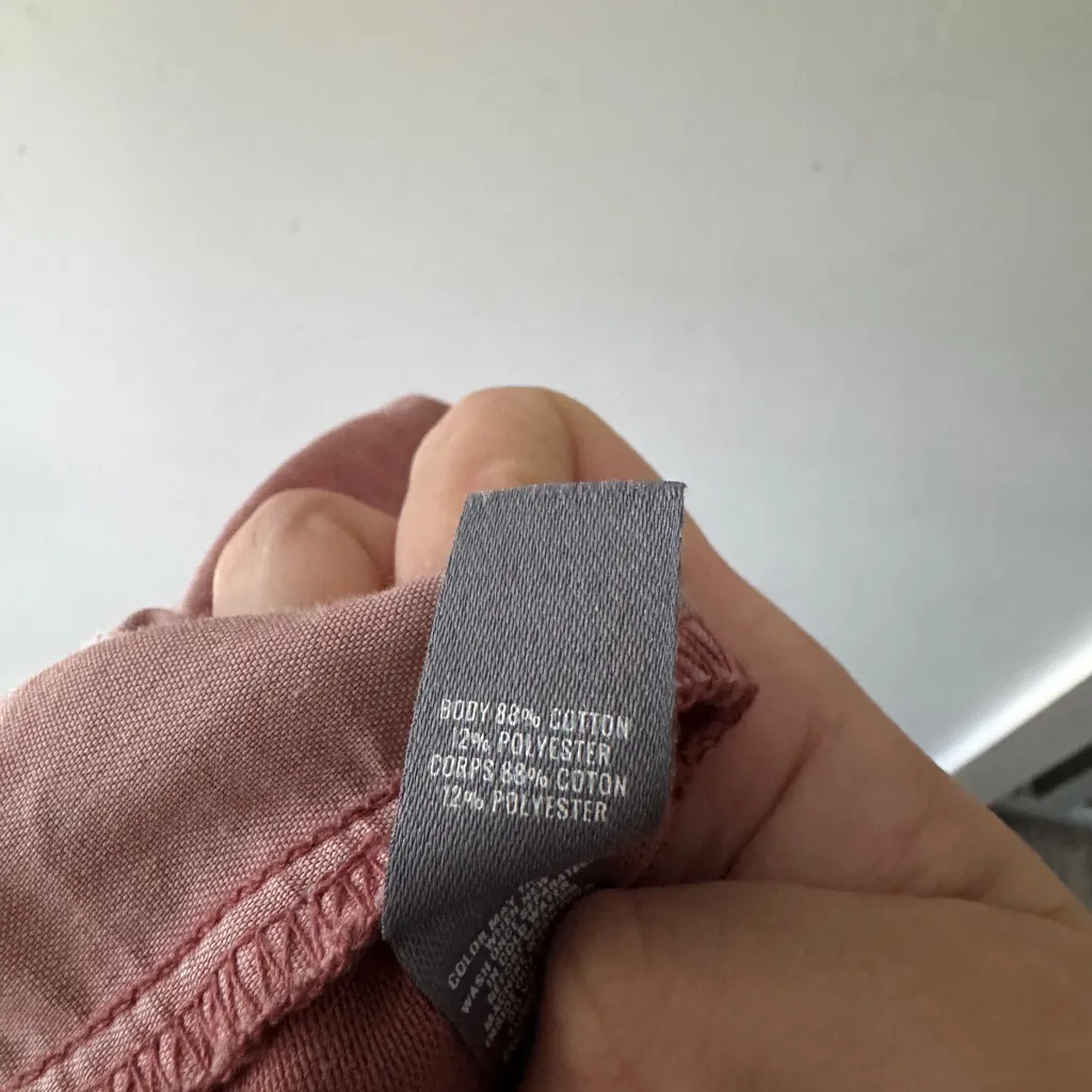 Aerie Salmon Pink Beachy Cutoff Lounge Shorts Elastic Waist - Image 6