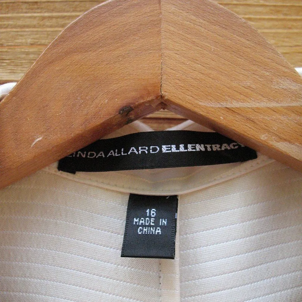 NWOT Cream Textured Wool Blend Jacket Shacket - Image 8