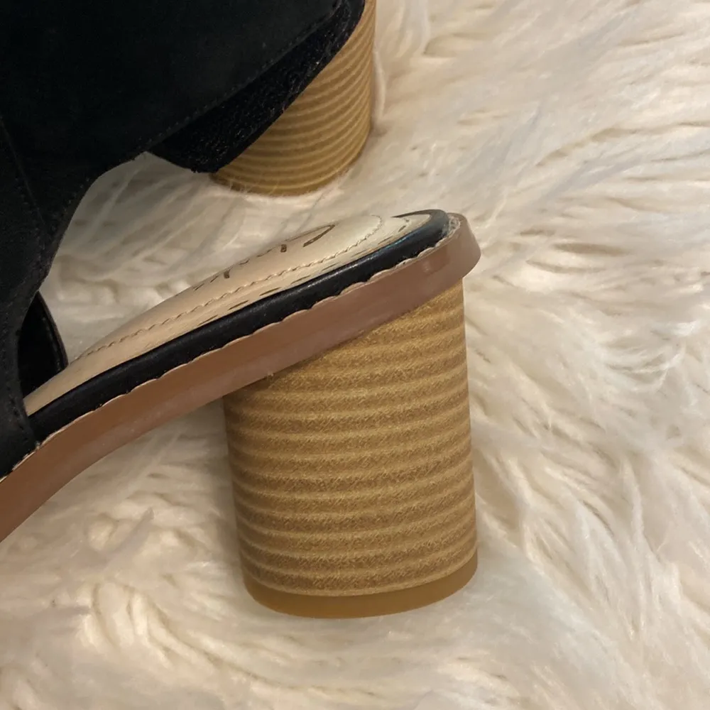 CLARK SOMERSET LEATHER shoes size 9 excellent condition color black - Image 2