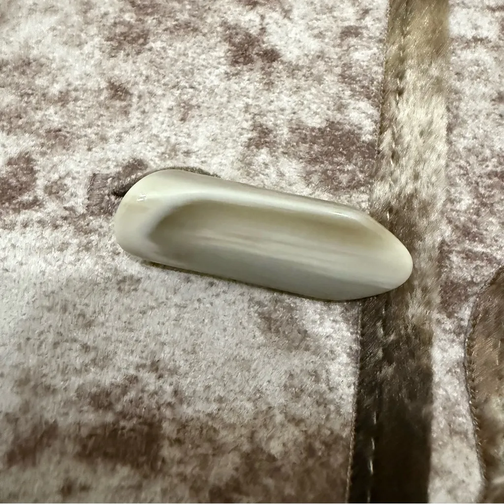 Vintage Unbranded Green & Taupe Cow Print Suede feel Fabric Boho Festival Jacket Size undefined - Image 15