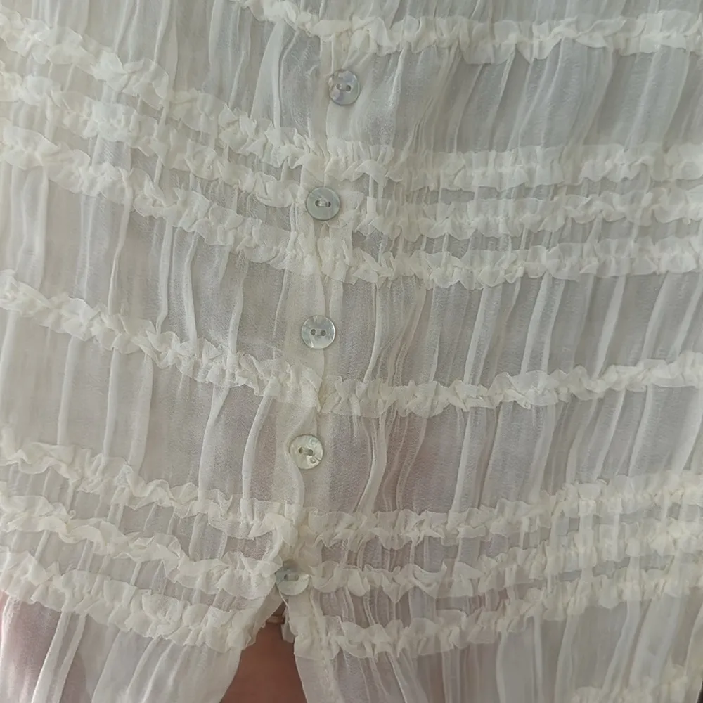 Commense Ruffled Crop Top Skirt Set size L Size L - Image 7