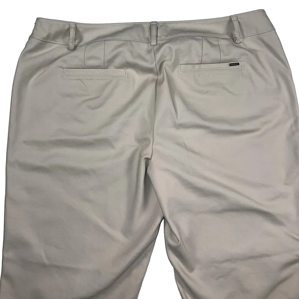 White House Black Market Perfect Form Slim Ankle Pant Flat Front Khaki Size 14R - Image 13