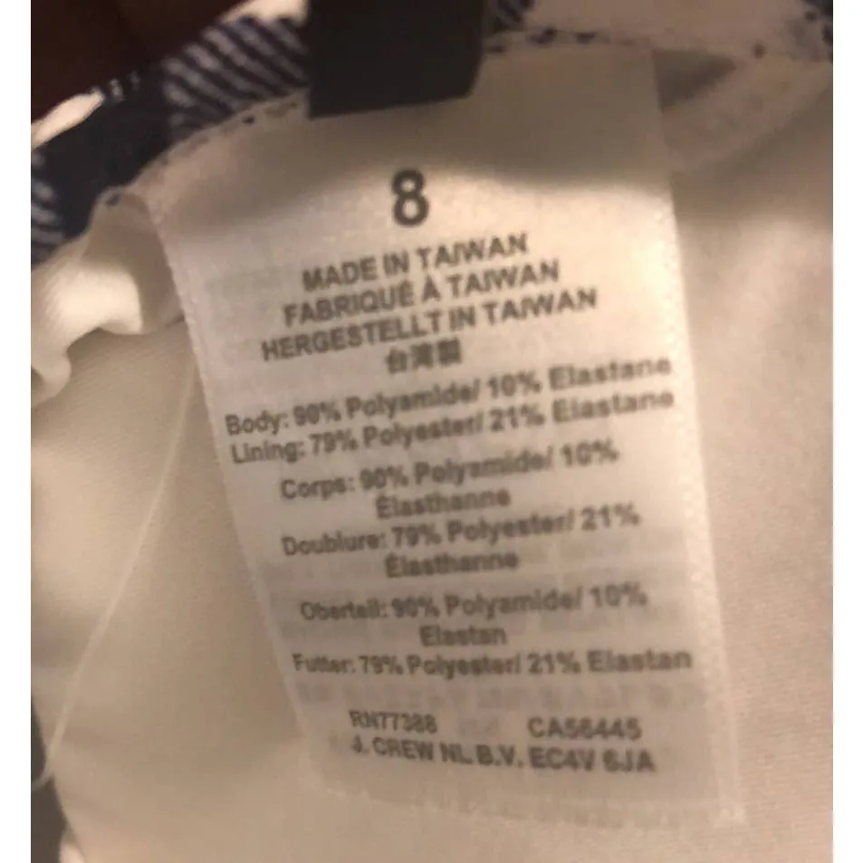 NWT J. Crew One Piece Swimsuit in Marine Plaid - Image 7