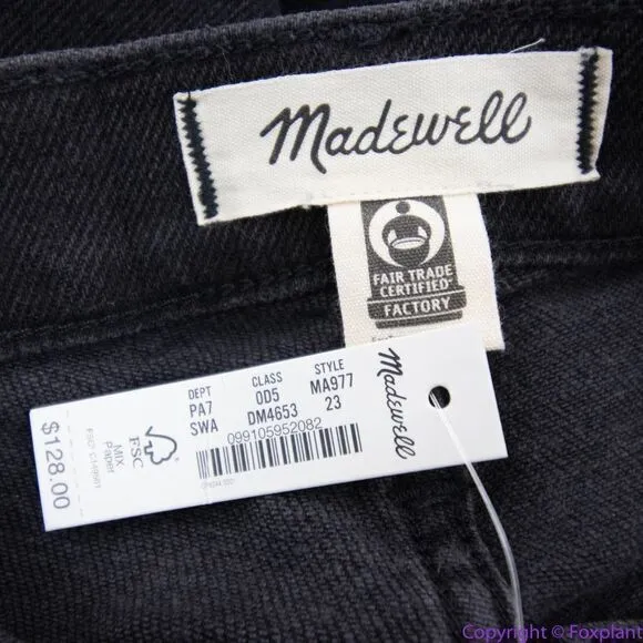 NEW Madewell 10" High-Rise Skinny‎ Jeans in Starkey Wash, 23 - Image 14