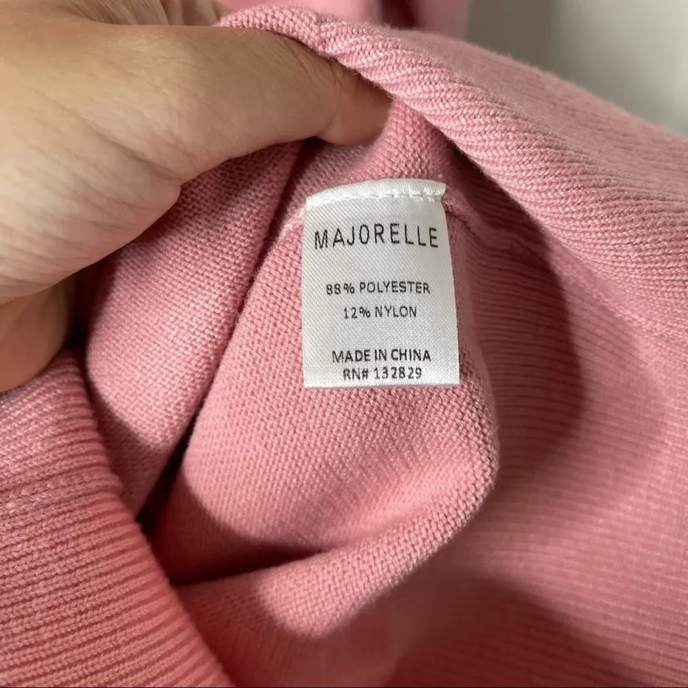 Majorelle pink earth barbie core turtleneck‎ brody sweater dress size small - Image 8