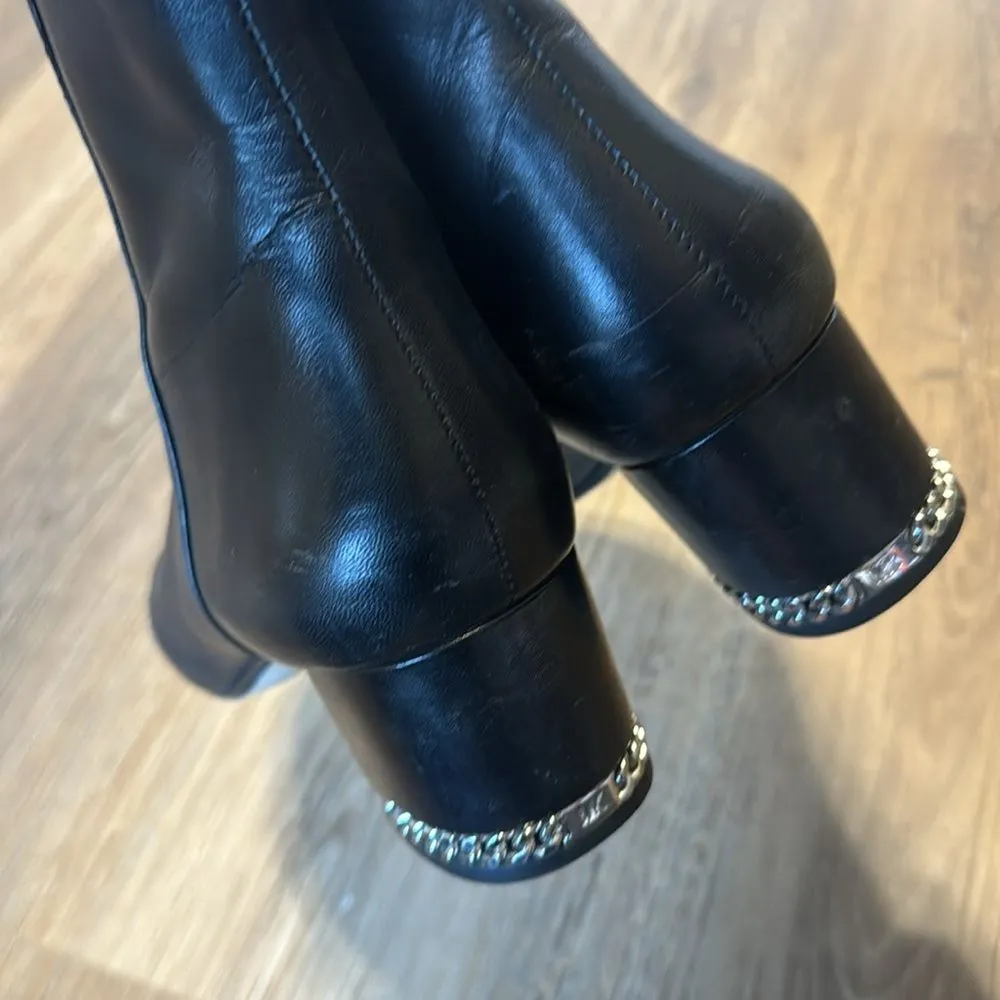 Michael Kors ladies June Flex Leather Booties in black size 8 M boots - Image 6