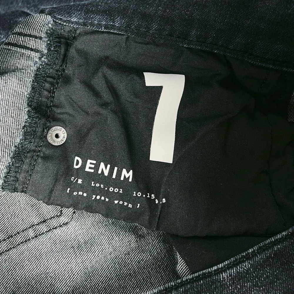 Current Elliott Black Skinny Jeans High Rise Size 28 - Image 7