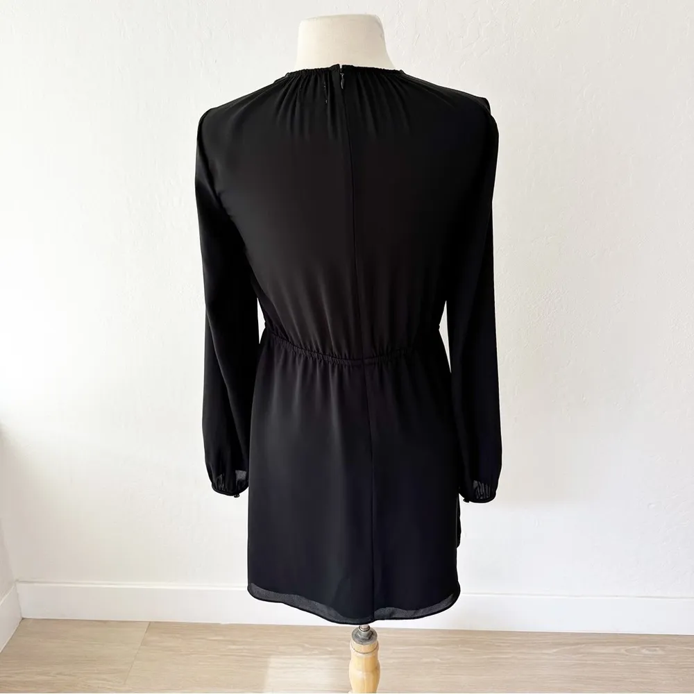 Aritzia Sunday Best Poppins Long Sleeve Mini Dress Black | 2 - Image 8