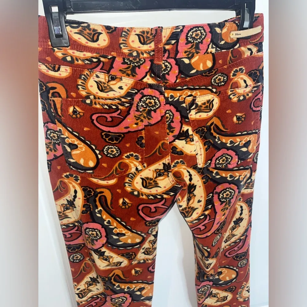 Anthropologie Pilcro and the Letterpress Corduroy Groovy Paisley Cotton Jeans 26 - Image 8