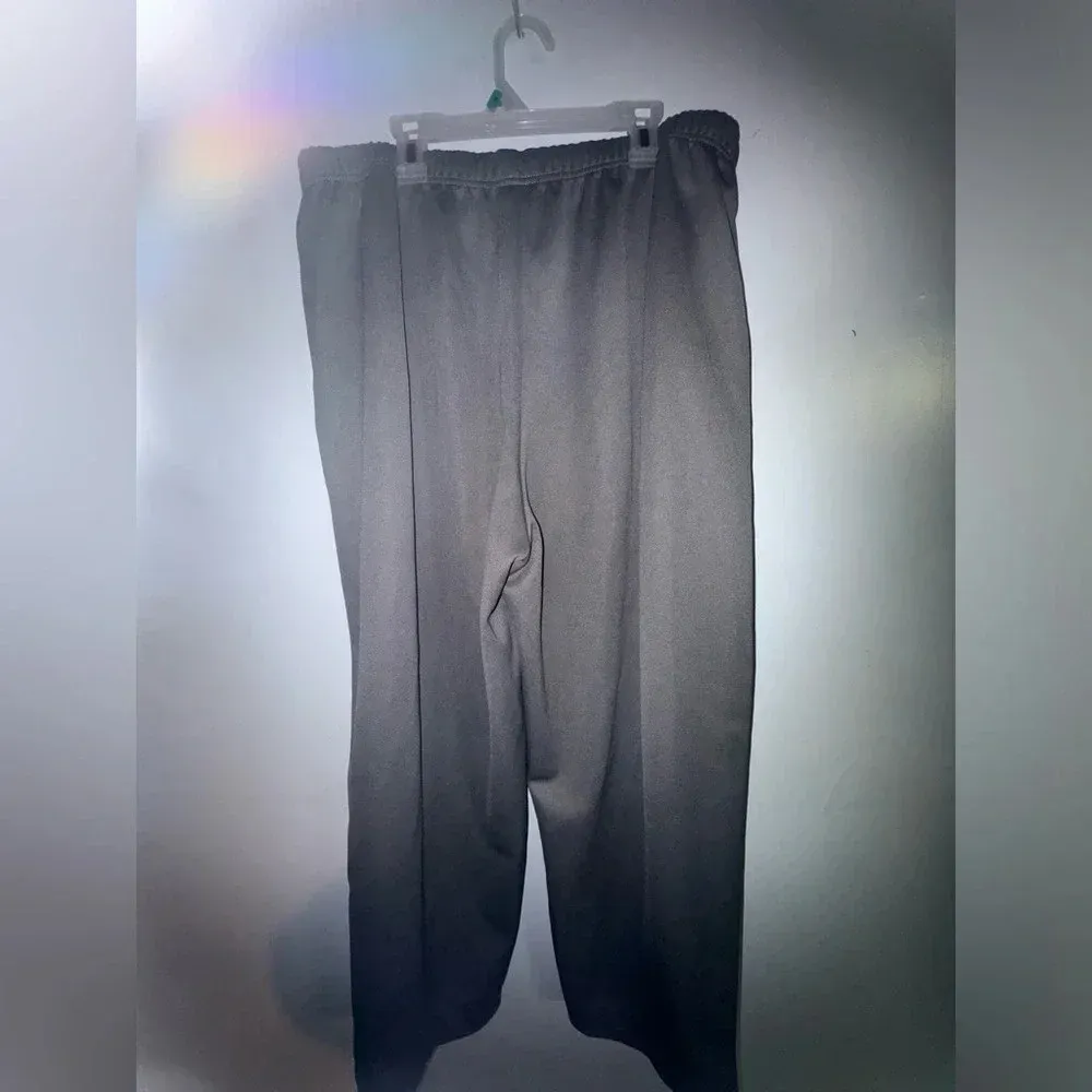 BLAIR women’s Plus‎ Size Cropped Pleated Grey Pull-On Pants Size 18WP - Image 2