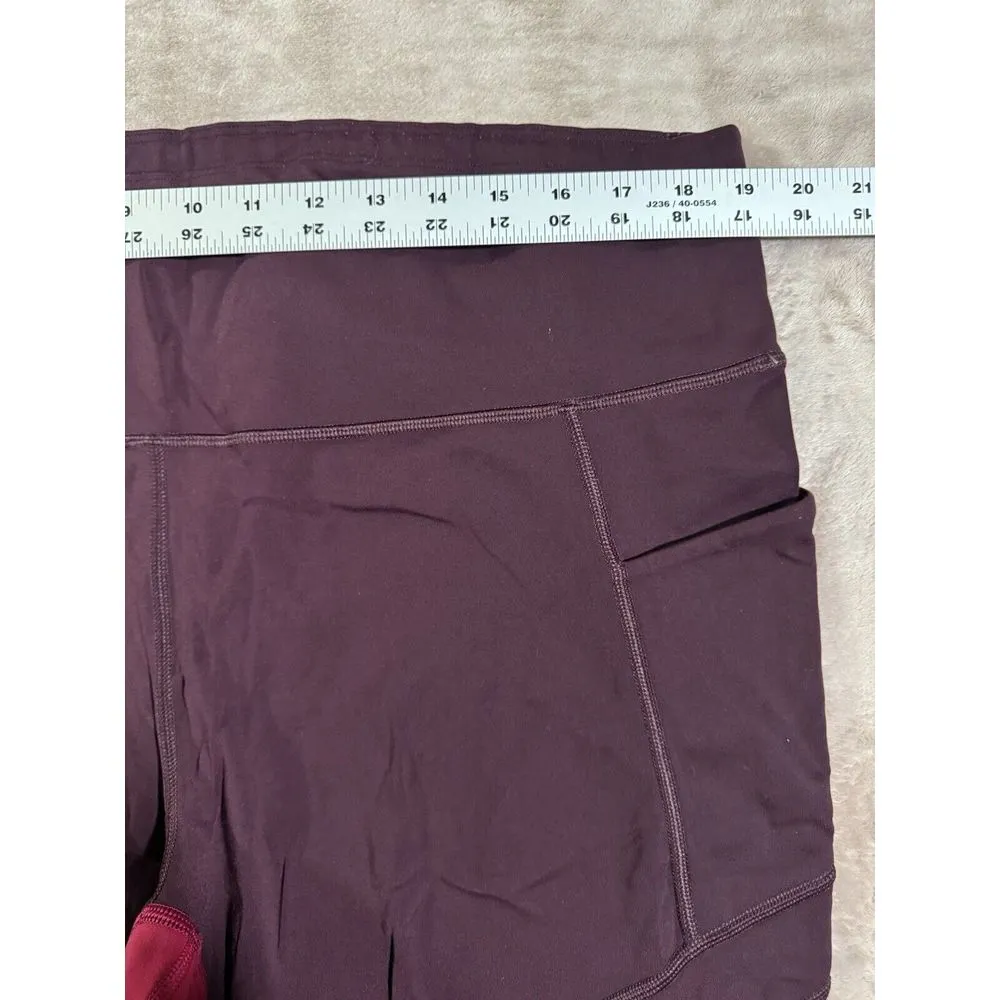 Athleta Legging‎ Womens Red Pants Pull On Tapered Workout Gym Size 1X - Image 10