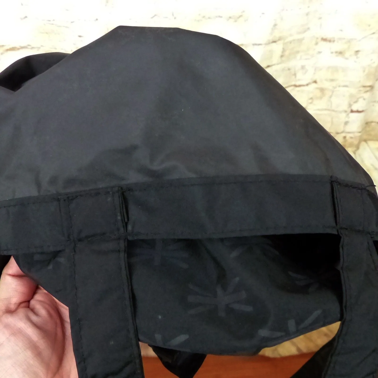 Fred Perry Tote Bag Black Laurel Wreath Logo Carryall Shopper Crossbody Nylon - Image 11