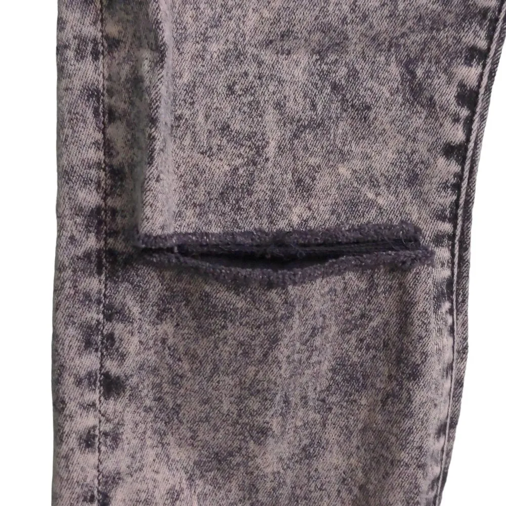 One Teaspoon Womens Jeans High Waist Freebird II Tapered Gray Distressed Fray 26 - Image 3