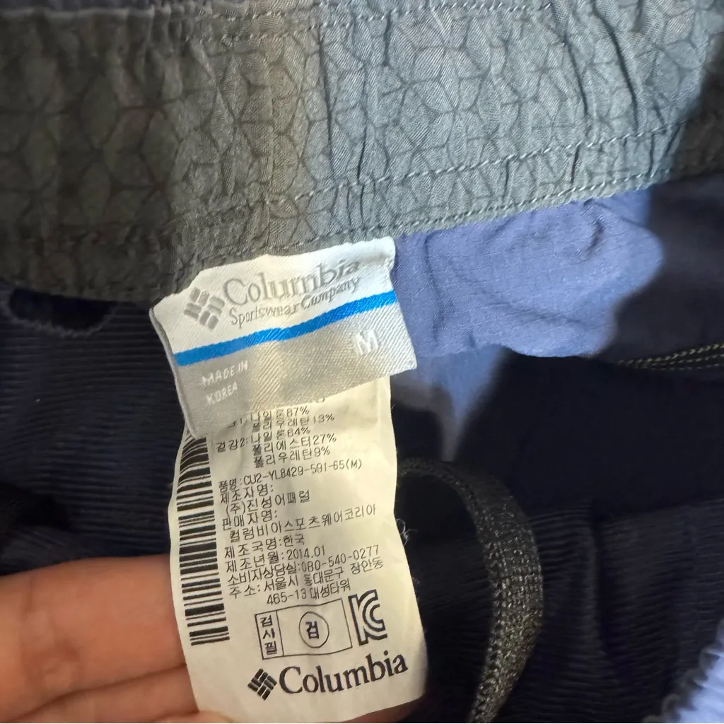 Columbia ladies Outdoor Hiking Camping Pants Blue Pockets Womans Size medium - Image 11